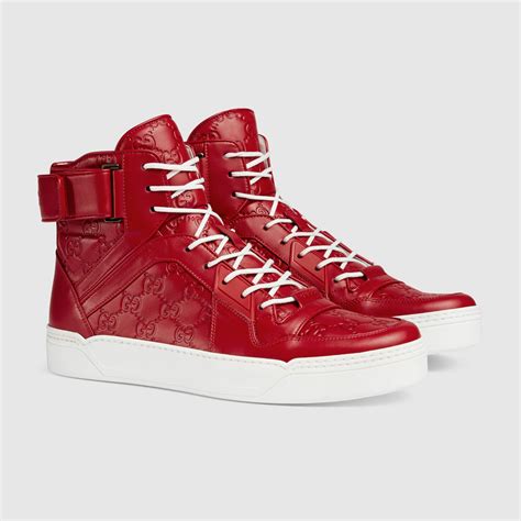 men's high top gucci sneakers|gucci signature high top sneaker.